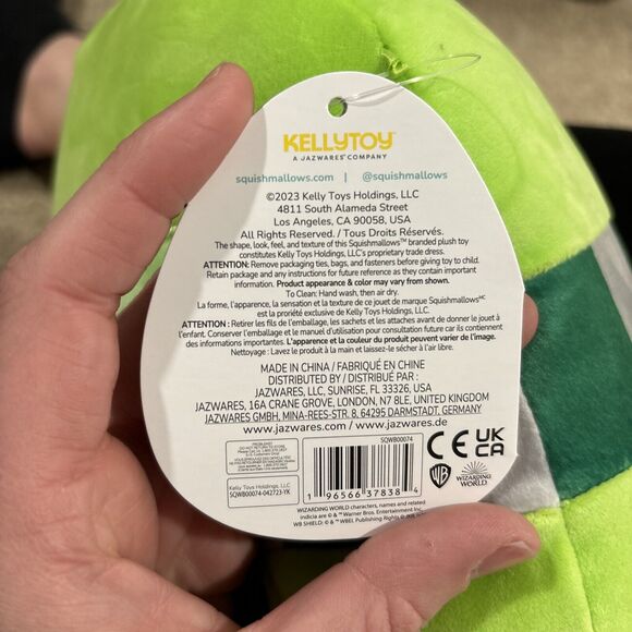 Squishmallow 10" Slytherin Snake Green Harry Potter Wizard Plush BNWT - Picture 8 of 8